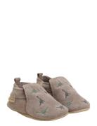Slippers Suede Emb. En Fant Beige