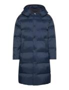 Ls Long Length Hooded Nylon Puff Calvin Klein Jeans Navy