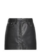 Faux Leather 5Pkt Mini Skirt Calvin Klein Jeans Black