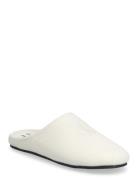 Home Slipper Mule Wool Felt Calvin Klein White