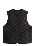 Lw Padded Reg Quilted Vest Tommy Hilfiger Black