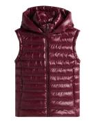 Lw Padded Slim Vest Tommy Hilfiger Burgundy