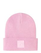 Nmnmalik Knit Beanie Badge1 Name It Pink