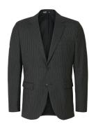 Slhslim-Theo Lano Pinstriped Blz Selected Grey