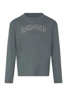 Jjecaleb Varsity Tee Ls O-Neck Sn Mni Jack & J S Grey
