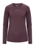 Jacquard Ls Top Röhnisch Burgundy