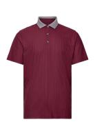 Mattr Stripe Jacquard Polo PUMA Golf Burgundy