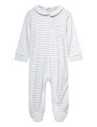Striped Bodysuit Pyjamas Mango White