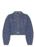 Round Sleeve Denim Jacket ROTATE Birger Christensen Blue