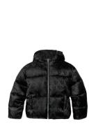 Ck Logo Aop Puffer Jacket Calvin Klein Black
