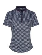 Mini Geo Floral Polo Callaway Navy