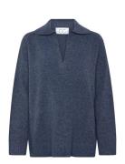 Cc Heart Emerie Polo Sweater Coster Copenhagen Blue