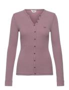 Washed Waffle Henley Lee Jeans Pink