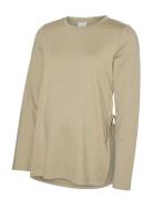 Mlrina Vita Ls Jrs Top 2F Mamalicious Beige