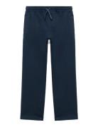 Cotton Drawstring Joggers Mango Navy