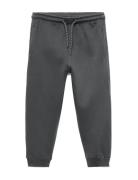 Cotton Jogger-Style Trousers Mango Grey