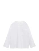 Pocket Cotton T-Shirt Mango White