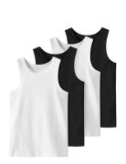 Nkmtank Top 4P Black White Solid Noos Name It Black
