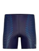 Mens Duo Logo Print Mid Jammer Speedo Navy