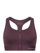 Essential Zip Sportsbra Röhnisch Burgundy