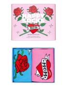 2-Pack Mother's Day Socks Gift Set Happy Socks Pink