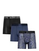 Sports Microfiber Boxer 3P Björn Borg Patterned