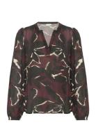 Kabeate Amber Blouse Kaffe Burgundy
