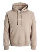 Jornorrebro Emb Sweat Hood Noos Jack & J S Beige
