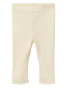 Nbnnalu Rib Wo/Mo Slim Legging Lil Lil'Atelier Cream