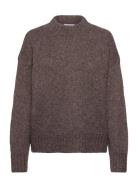 Rwtulip Wool Blend Ls Turtleneck Pl Rosemunde Grey