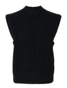 Slhland Sl Knit Relaxed Vest Selected Navy