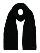 Th Flag Fluffy Scarf Tommy Hilfiger Black