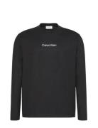Ls Rlxd Standard Logo Crewnk Tee Calvin Klein Black