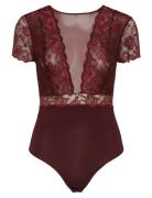 Pcsicca Ss Bodystocking Noos Pieces Red