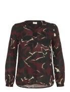 Kcami Ls Blouse Printed Kaffe Curve Red