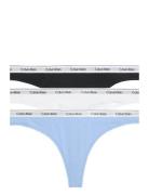 Thong 3Pk Calvin Klein Blue