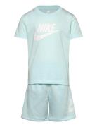 Ks-Knit Short Set Nike Blue