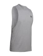 Ua Left Chest Cut Off Tank Under Armour Grey