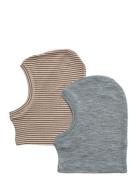 2 Wool Balaclava Kim Wheat Grey