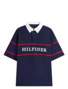 Americana Colourblock Ss Rugby Tommy Hilfiger Navy