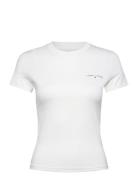 Tjw Slim Linear Ss Tee Ext Tommy Jeans White