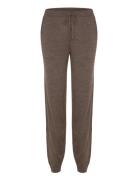 Rhvalencia Merino Wool Mw Trousers Rosemunde Brown