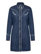 Piped Shirt Dress Wrangler Blue
