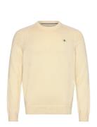 Casual Cotton C-Neck GANT Cream
