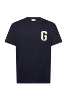 G Badge Ss T-Shirt GANT Navy