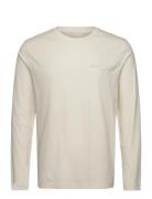 Reg Tonal Shield Ls T-Shirt GANT Cream