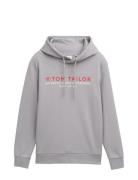 Printed Hoodie Tom Tailor Grey