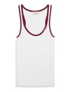 Ctn Rib Tank With Color Block Tr Calvin Klein Jeans White