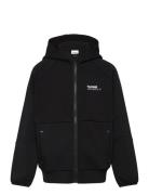 Hmljr Tech Fleece Zip Hoodie Hummel Black