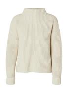 Slfselma Ls Knit Pullover Noos Selected Cream